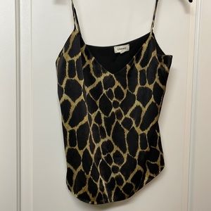 Cheetah silk blouse